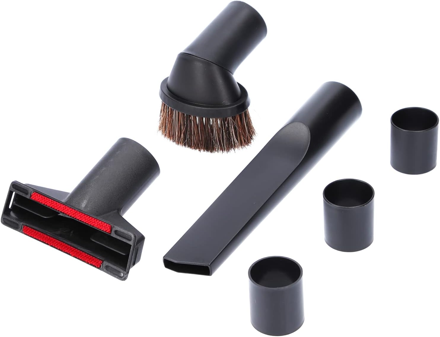 6-teiliges Staubsaugerdüsen-set – Universal 32/35 Mm – Schwarz – Zur Reinigung Von Möbeln Und Ritzen