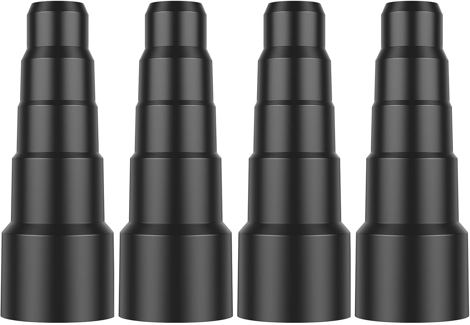 Schlauchadapter Für Staubsauger – 4-teilig – Kunststoff – Universal 23–50 Mm – Für Elektrowerkzeuge – Schwarz