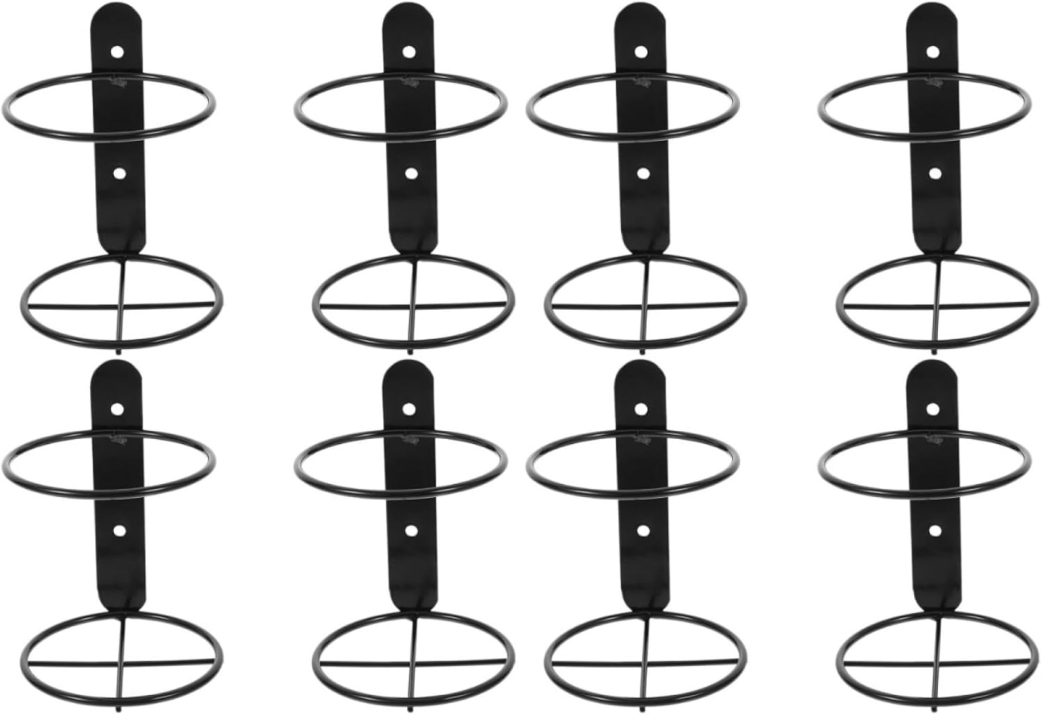 Wandmontierter Weinflaschenhalter – 1 Stück – Schwarzes Metall – Modernes Design – Küche, Bar, Wohnzimmer – 13,5 X 19 X 9,5 Cm