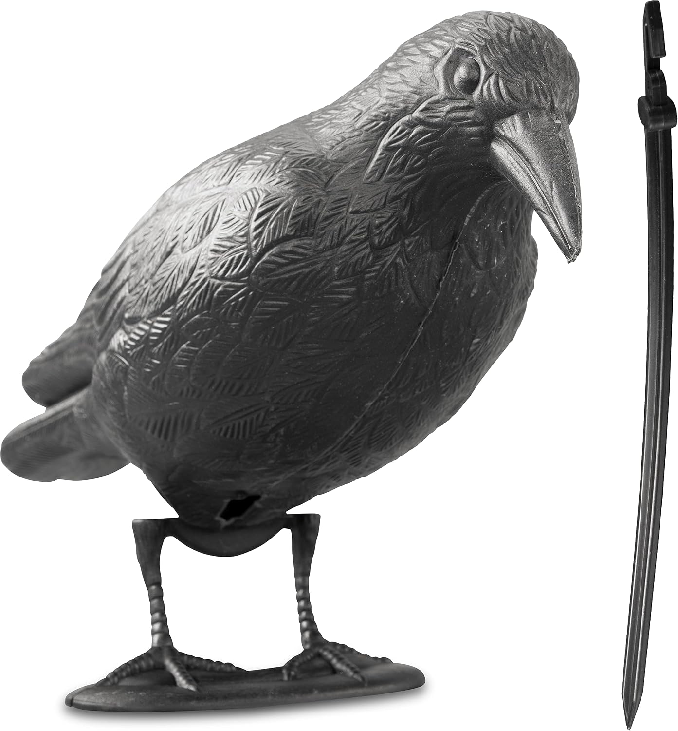 Künstliche Schwarze Krähe, 38 X 13 X 12,5 Cm, Kunststoff, Vogelabwehr, Schutz Für Garten, Terrasse, Balkon