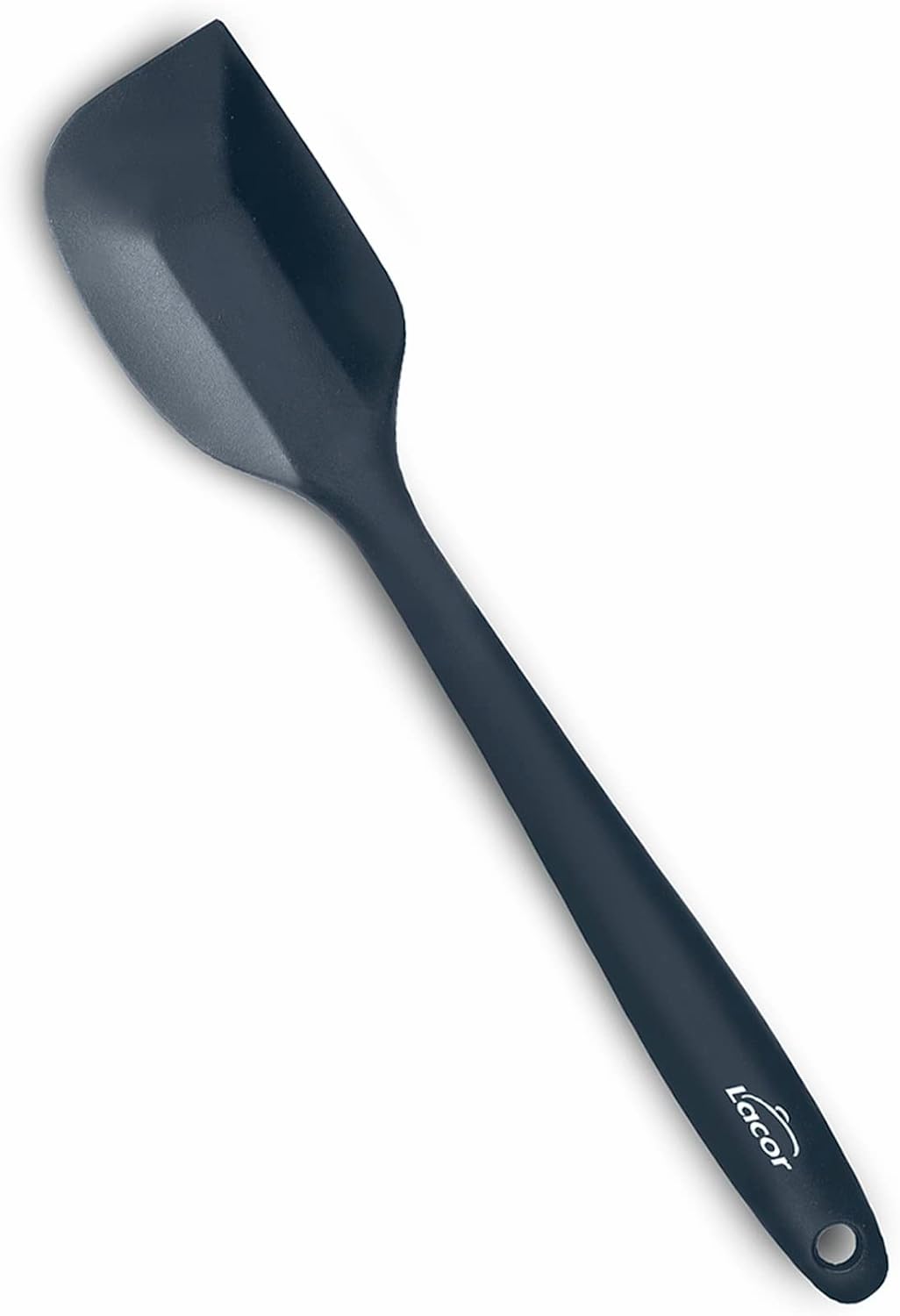 Schwarzer Silikonspatel, 27,5 Cm, Lfgb-zertifiziertes Material, Bpa-frei, Hitzebeständig, Antihaftbeschichtet, Ideal Für Den Täglichen Gebrauch.
