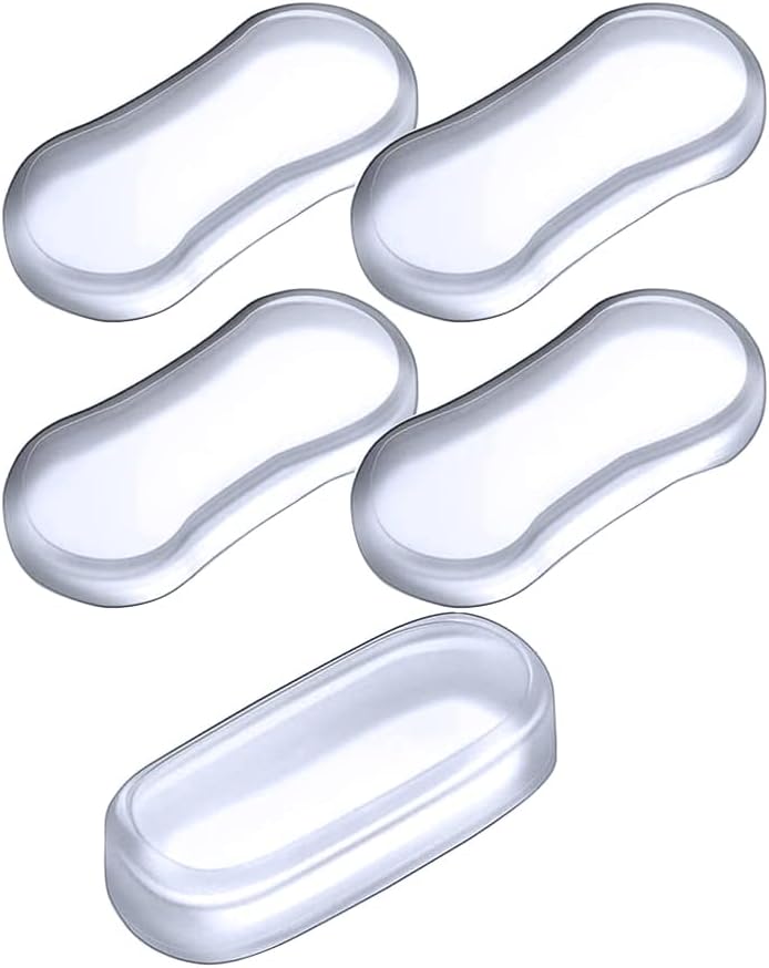 5-teiliges Wc-sitzkissen-set – Transparentes Silikon – Geräuschdämpfend – Für Zuhause, Hotel, Schule