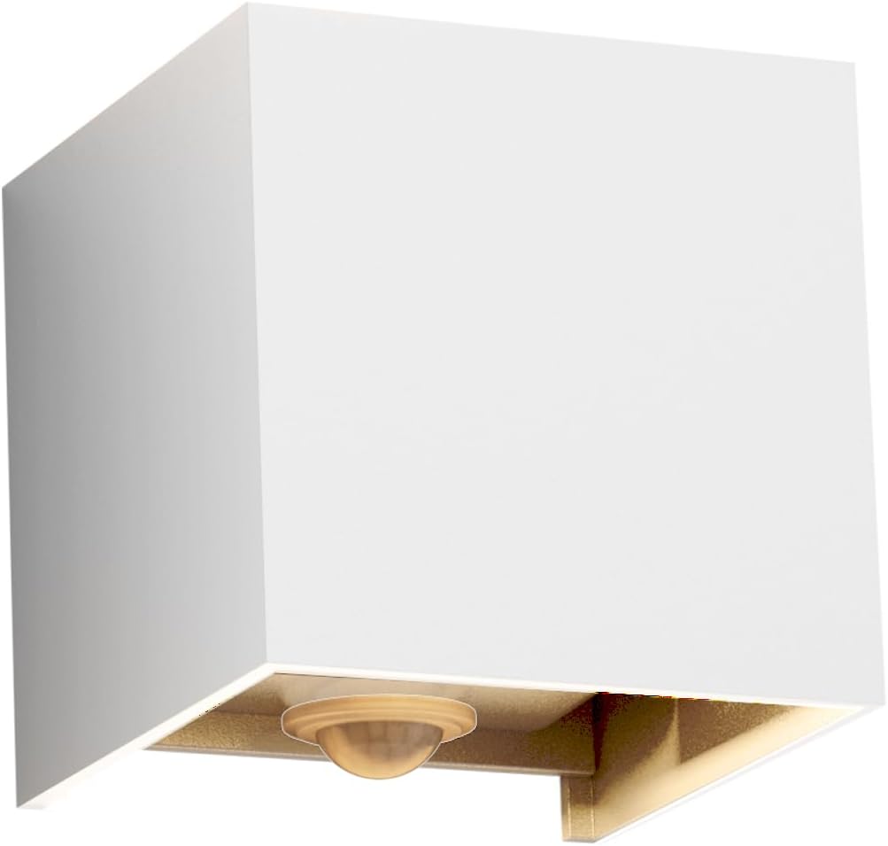 Außenwandleuchte – 12 W – Aluminium – Bewegungsmelder – Ip65 – Weiß