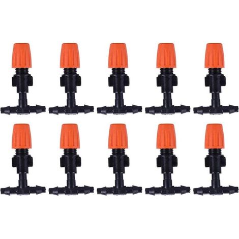 10-teiliges Tropfbewässerungs-sprühdüsen-set, Bewässerungszerstäuber, Tropf-mikrobewässerungsset