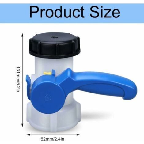 Ibc-tankadapter, Universeller Ibc-tankhahnadapter Dn40 62 Mm Für Ablassventile, Regenwassertanks Und Fässer