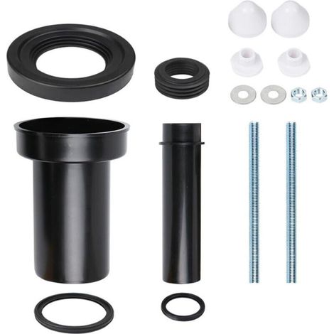 – Anschlussset Für Wandhängende Wcs – Auslassdurchmesser 90 Mm – Länge 18,5 Cm – Material: Hdpe Und Pp – Kompatibel Mit Duofix-unterputzspülkästen