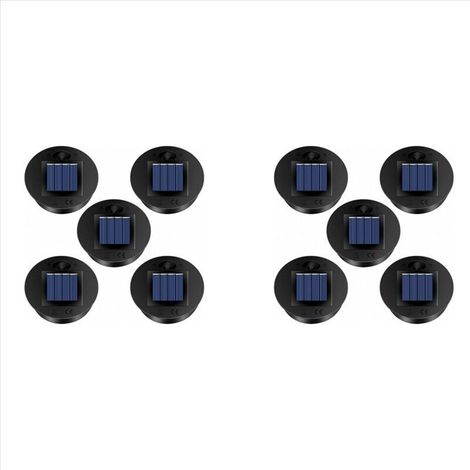 10er-pack Ersatz-solarleuchten (oberer Durchmesser: 7 Cm, Unterer Durchmesser: 6 Cm), Warmweiße Leds, 7 Lumen, Wasserdicht