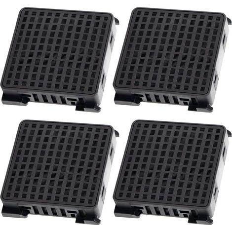 4er-pack Aktivkohlefilter Für Liebherr Fresh Air Kühlschränke, Ersetzt Die Teilenummern 7440021-00 [9096989, 988246001, 988246000, 9882429] – Schwarz