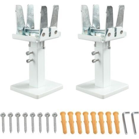 Set Mit 2 Heizkörperständern, 14–21 Cm Hohe, Freistehende Heizkörperfüße, Verstellbare Heizkörperhalterung Aus Stahl, Heizkörperablage Mit Doppelter Stabilität