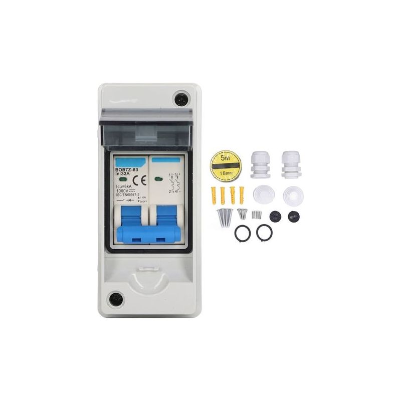 32a 6ka Ip65 Wasserdichter Dc-leistungsschalter Für Solar-pv-systeme, 1000v