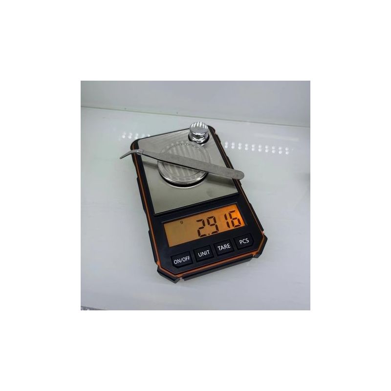 Mini-digitalwaage, Tragbar, Präzision 0,001 G, Professionelle Taschenwaage, Milligrammwaage, 50-g-kalibriergewicht – Orange