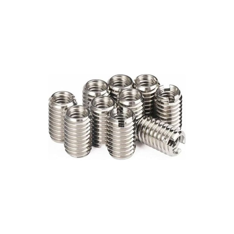 10 Selbstschneidende Gewindeeinsätze Aus Metall, M4 X 0,7 Mm Innengewinde, M6 X 1 Mm Außengewinde, 10 Mm Länge, Gewindeeinsätze Für Dampfturbinenmotoren