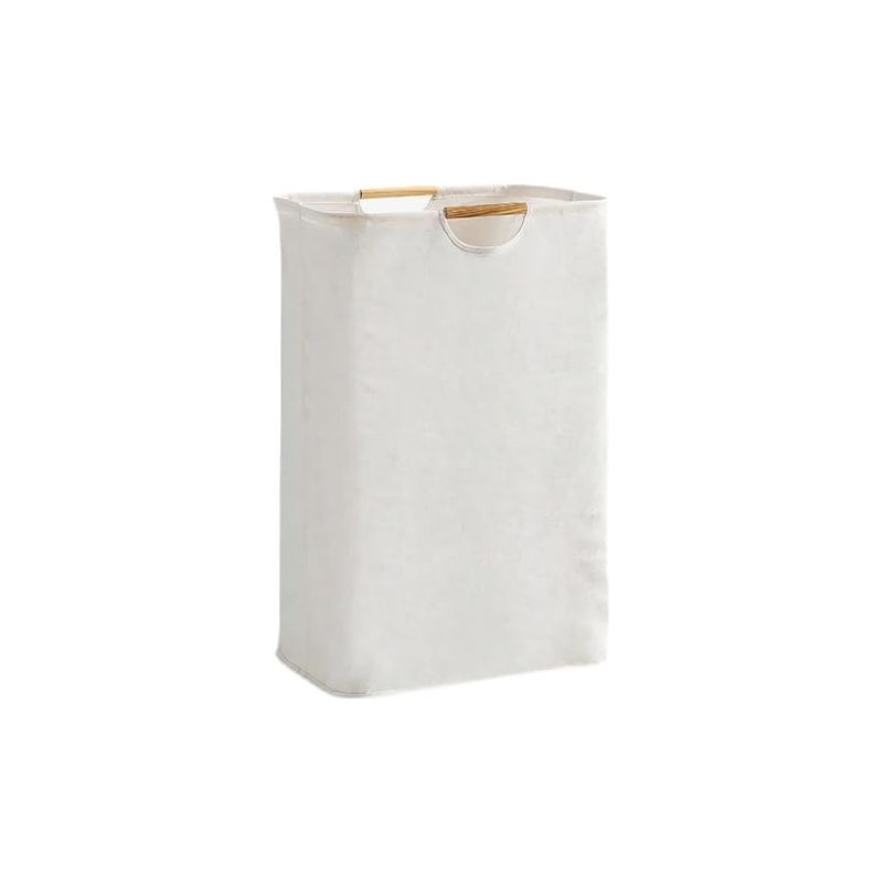 Großer Wäschekorb (72 L) Mit Griff, Zusammenklappbar Und Wasserdicht, Ideal Für Schlafzimmer, Badezimmer, Spielzeug, Reisen, Beige.