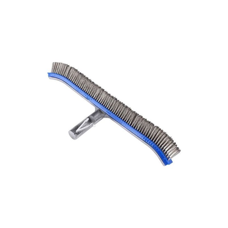 Stahl-poolbürste Mit Borsten Aus Aluminium Und Edelstahl Zur Reinigung Des Pools.
