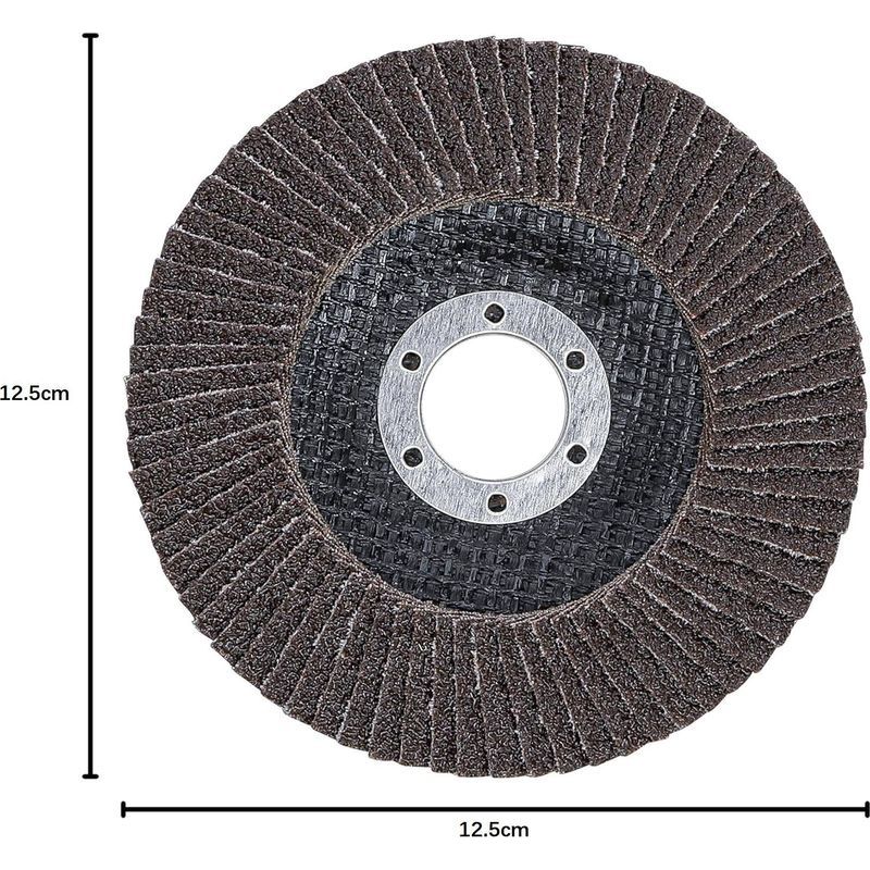 Packung Mit 10 125-mm-lamellenscheiben Zum Entgraten, Entrosten, Polieren Und Endbearbeiten.