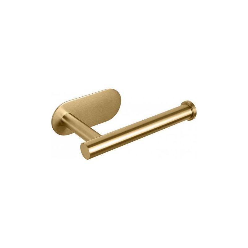 X Goldener Toilettenpapierhalter, Wandmontierter Toilettenpapierhalter, Toilettenpapierhalter Aus Edelstahl, Selbstklebender Toilettenpapierhalter (kein Bohren Erforderlich)