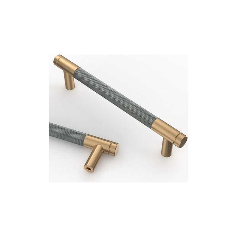 10 X 128 Mm Große, Goldgraue Küchenschrankgriffe Aus Goldlegierung, Inklusive Schrauben. Ideal Für Büros, Schubladen, Schränke Und Kommoden. Artikelnummer: Uk0026.