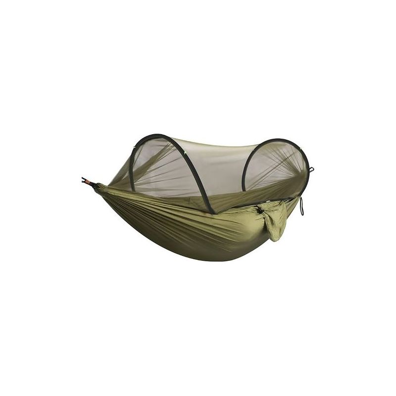 Hängematte Mit Moskitonetz 260 X 140 Cm – Maximale Belastung 300 Kg – Ultraleicht 900 G – 2 Karabiner Und Robuste Schultergurte – Ideal Zum Campen Und Wandern