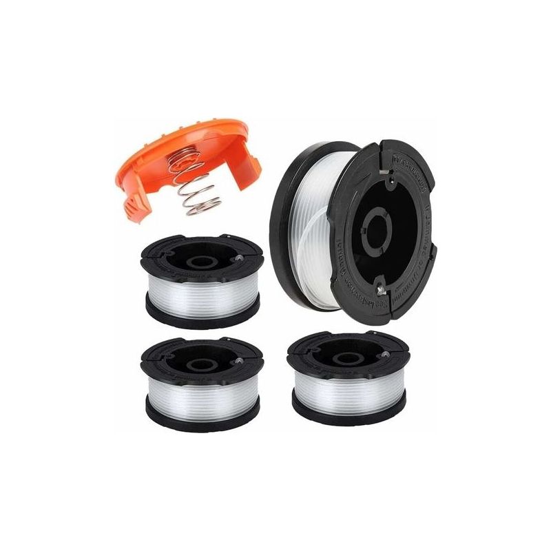 Ersatz-nylonspulen Für Black & Decker A6481 A6485 Af-100 Freischneider (fadenlänge 9,1 M, Durchmesser ⌀1,65 Mm) (black & Decker Af-100, 4 Stück)