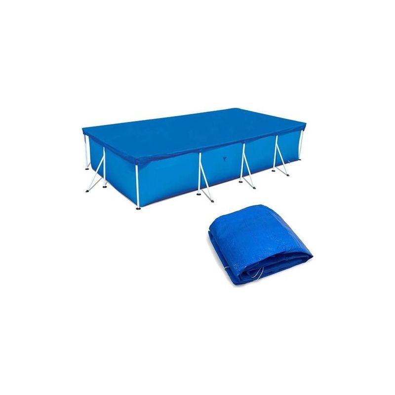 Poolabdeckung, Rechteckige Poolschutzabdeckung, Strapazierfähig Und Staubdicht, Ideal Für Aufstellpools (220 X 150 Cm / 7,21 X 4,92 Ft)