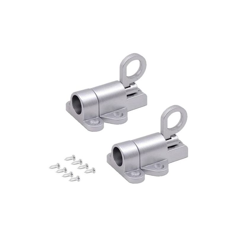 Automatisches Aluminium-türschloss, 2-teiliger Federriegel, Selbstrückstellendes Schloss, Selbstverriegelndes Schloss, Für Balkontüren, Gartentüren, Fenster, Veranden