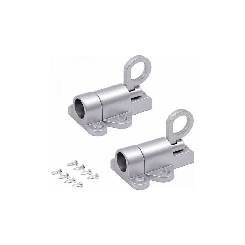 Automatisches Aluminium-türschloss, Zweiteiliger Federriegel, Selbstrückstellendes Schloss, Selbstverriegelndes Schloss, Für Balkontüren.