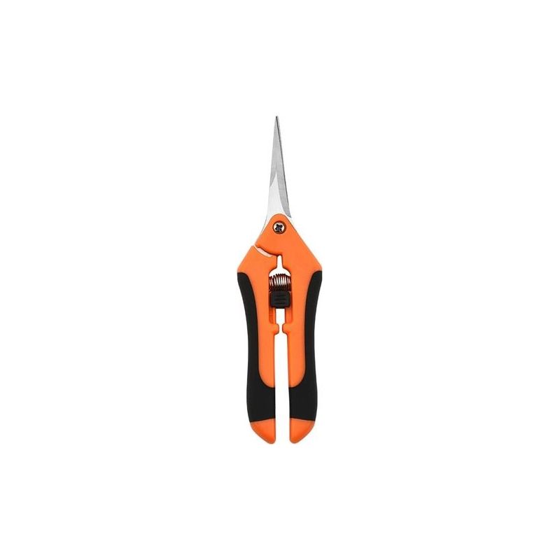 Gartenschere, Gartenschere Mit Gerader Klinge, Gartenschere Aus Edelstahl, Manuelle Gartenschere, Pflanzenschere, Gartenschere Aus Edelstahl, Orangefarbene Schere