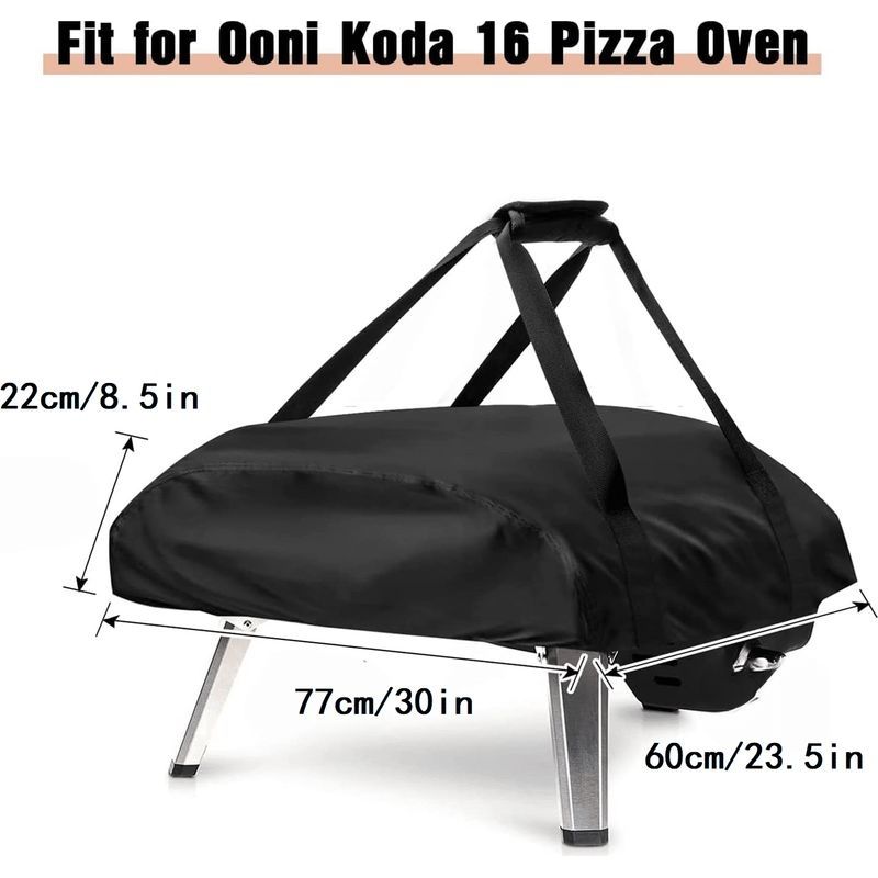 Pizzaofenabdeckung 77 X 60 X 22 Cm – Wasserdichtes 420d Oxford-gewebe – Wetterfest – Ooni Koda 16 Zubehör