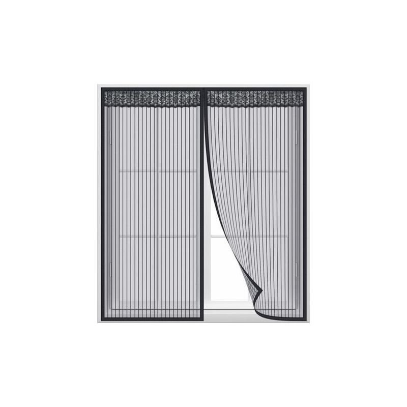 Magnetische Fliegengittertür Für Fenster, 120 X 100 Cm, Selbstklebendes Magnetgewebe, Einfache Montage Für Die Meisten Fenster