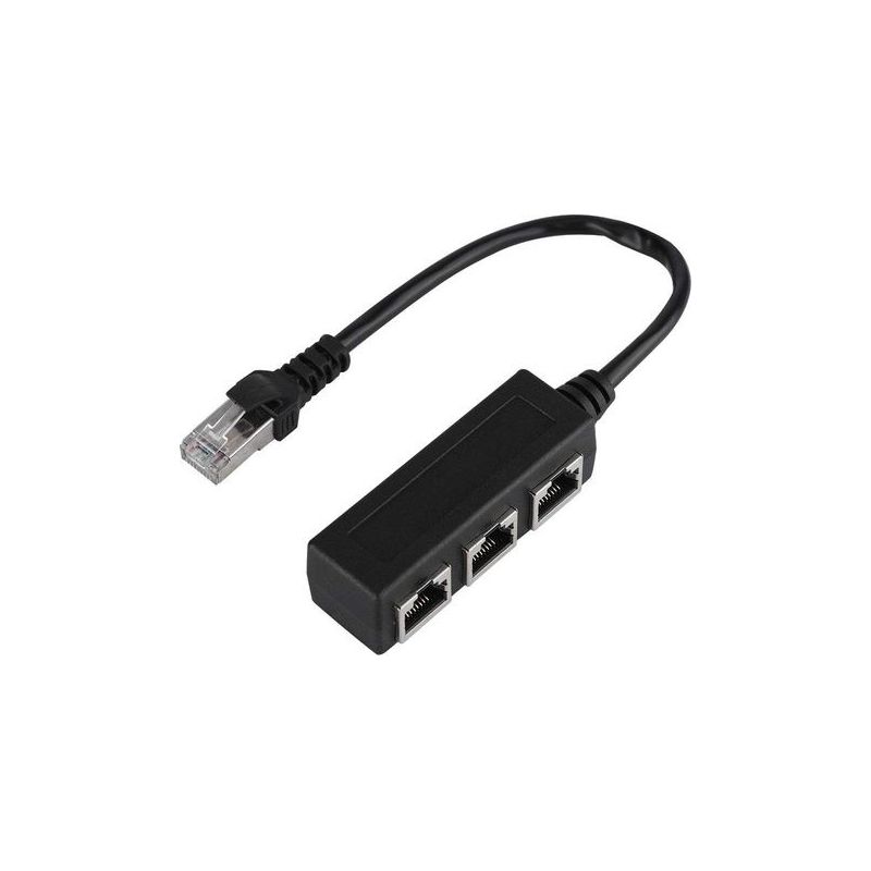8 Zoll Ethernet-verlängerungskabel, Inklusive Ethernet-stecker, Rj45 Lan-kabel (1 Stecker Auf 3 Buchsen), Ethernet-netzwerkadapter, Ethernet-verlängerungskabel.