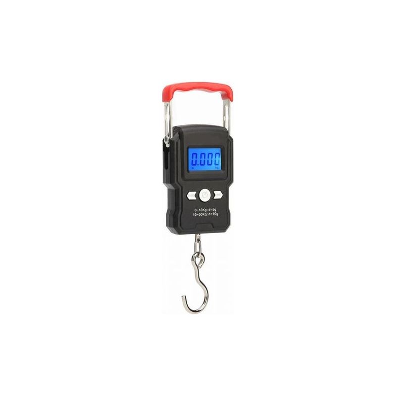 Hakenwaage, Doppelte Präzision, Hintergrundbeleuchtetes Lcd-display, Kapazität 50 Kg / 5 G