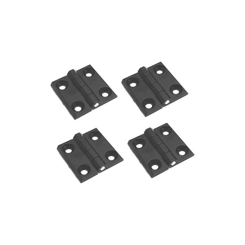 Packung Mit 4 Schwarzen Metall-verbindungsbändern Für Feststehende Innentüren, Eingangstüren, Schlafzimmertüren, Gartentüren Und Brandschutztüren.