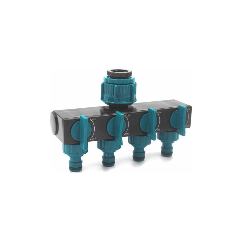 4-wege-wasserverteiler, Gartenbewässerungsadapter, Schlauchverbinder Für Gartenbewässerung, Rasenpflege, Europäischer Wasserhahn