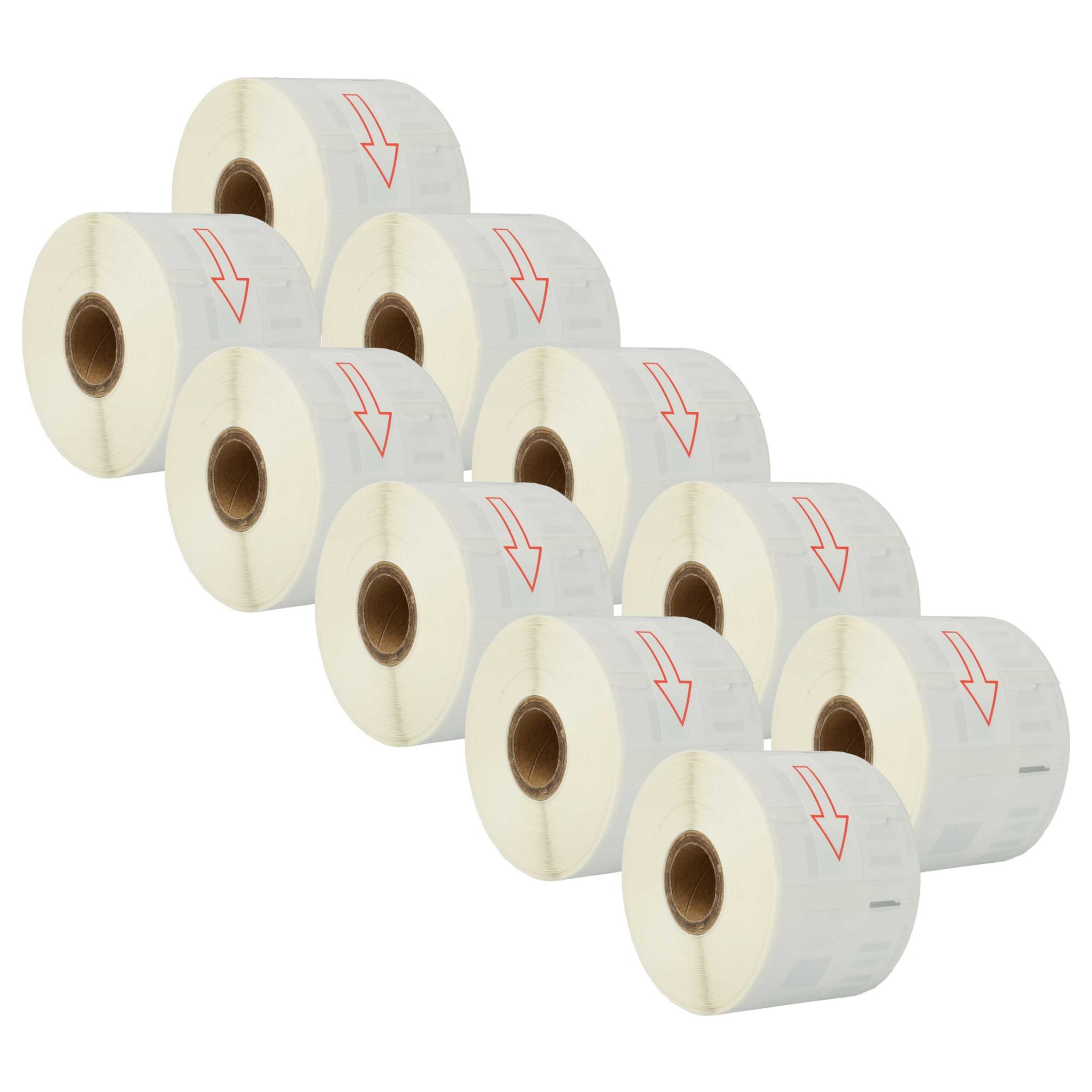 Vhbw - 10x Etiketten-rolle 57mm X 32mm (1000 Etiketten) Kompatibel Mit Dymo Labelwriter 330 Turbo Ii, 330 Turbo, 330, 320 Ii Etiketten-drucker