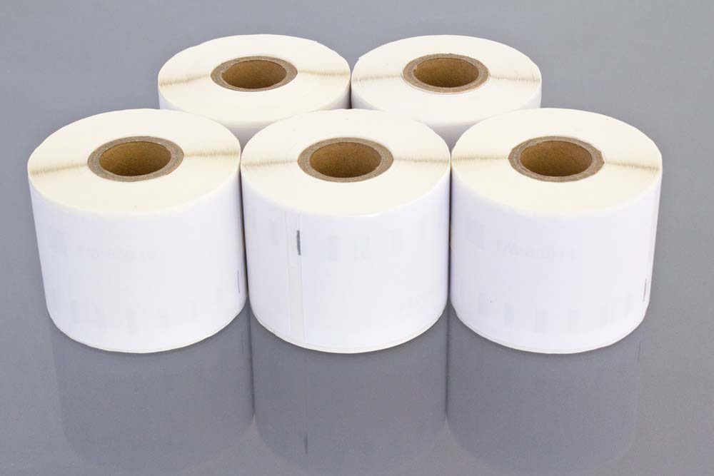 Vhbw - 5x Etiketten-rolle 54mm X 101mm (220 Etiketten) Kompatibel Mit Dymo Labelwriter 330 Turbo Ii, 330 Turbo, 330, 320 Ii Etiketten-drucker