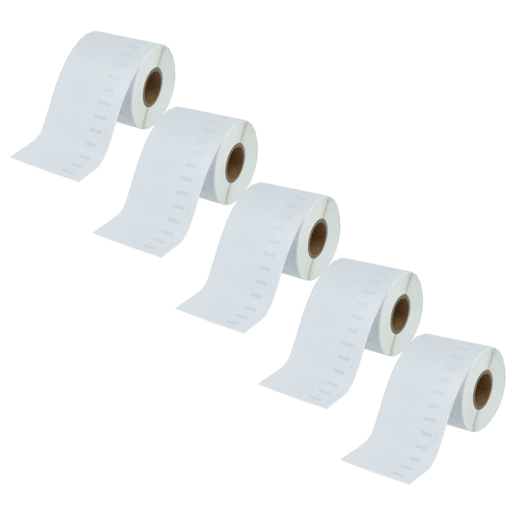 Vhbw - 5x Etiketten-rolle 59mm X 190mm (110 Etiketten) Kompatibel Mit Dymo Labelwriter 330 Turbo, 330, 320 Ii Etiketten-drucker Weiß
