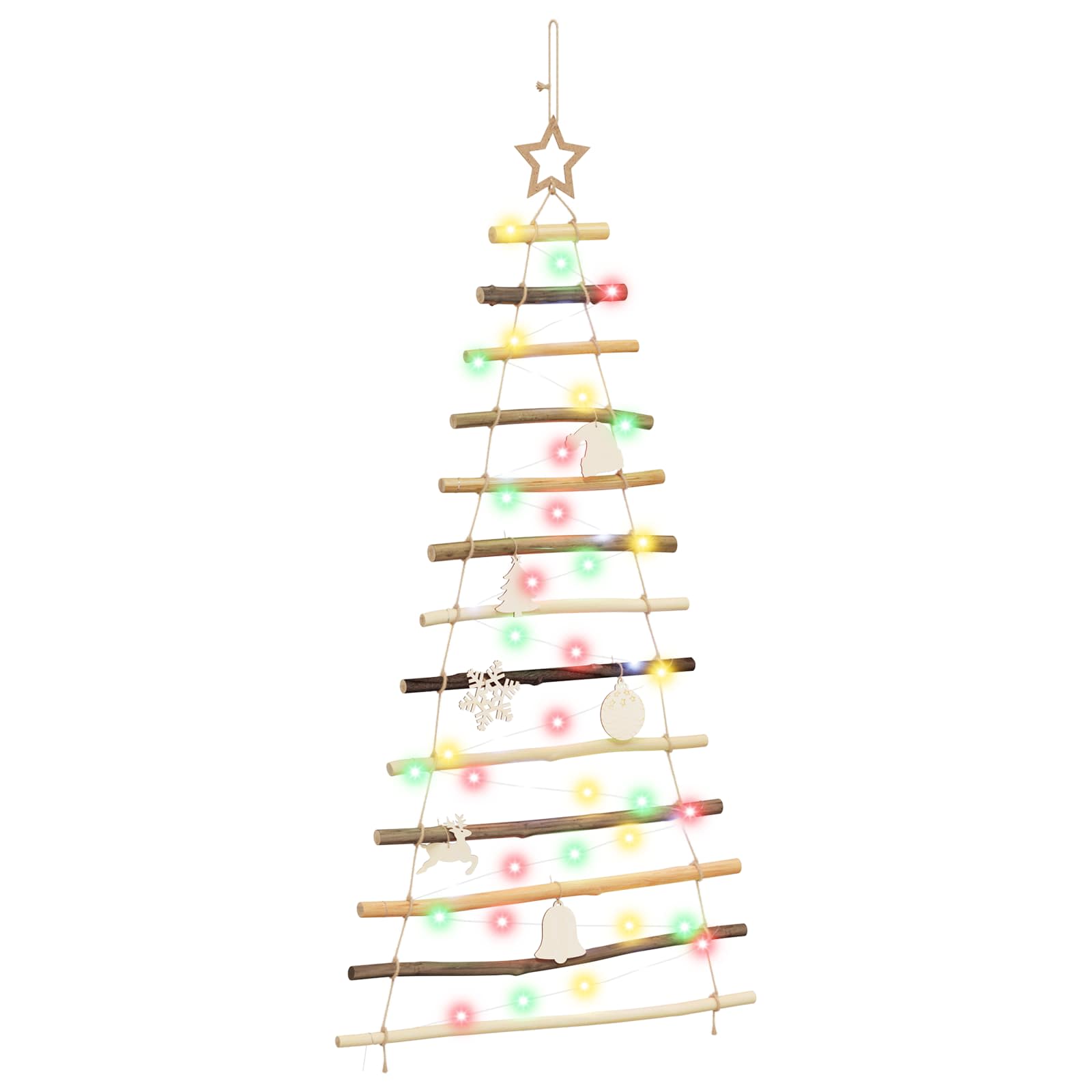 Hängender Weihnachtsbaum 120 Cm 50 Leds Mehrfarbig Vidaxl