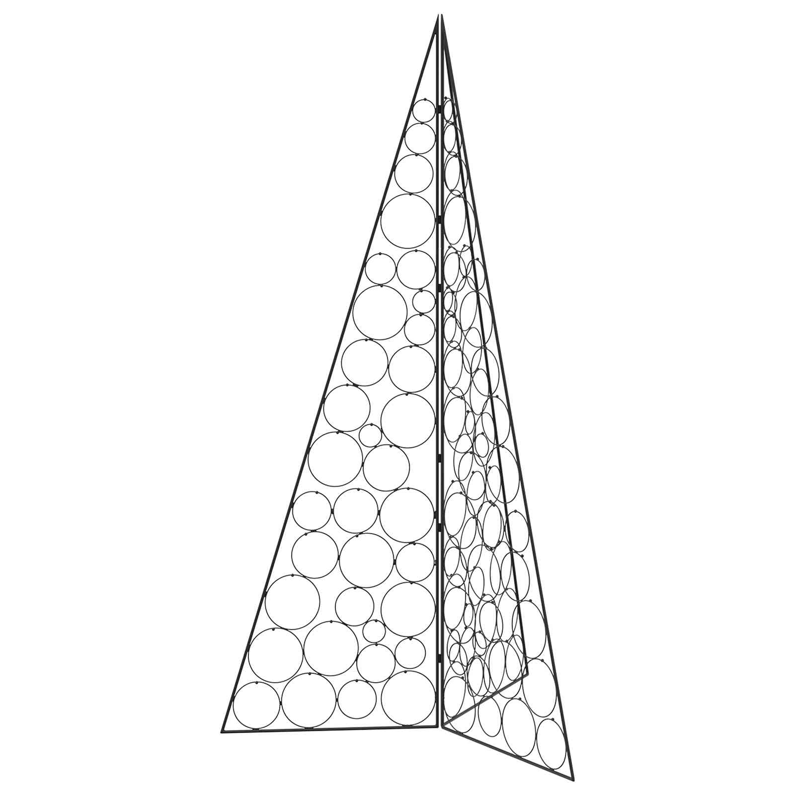 Metall Weihnachtsbaum Kuopio 180 Cm Stahl Schwarz Vidaxl