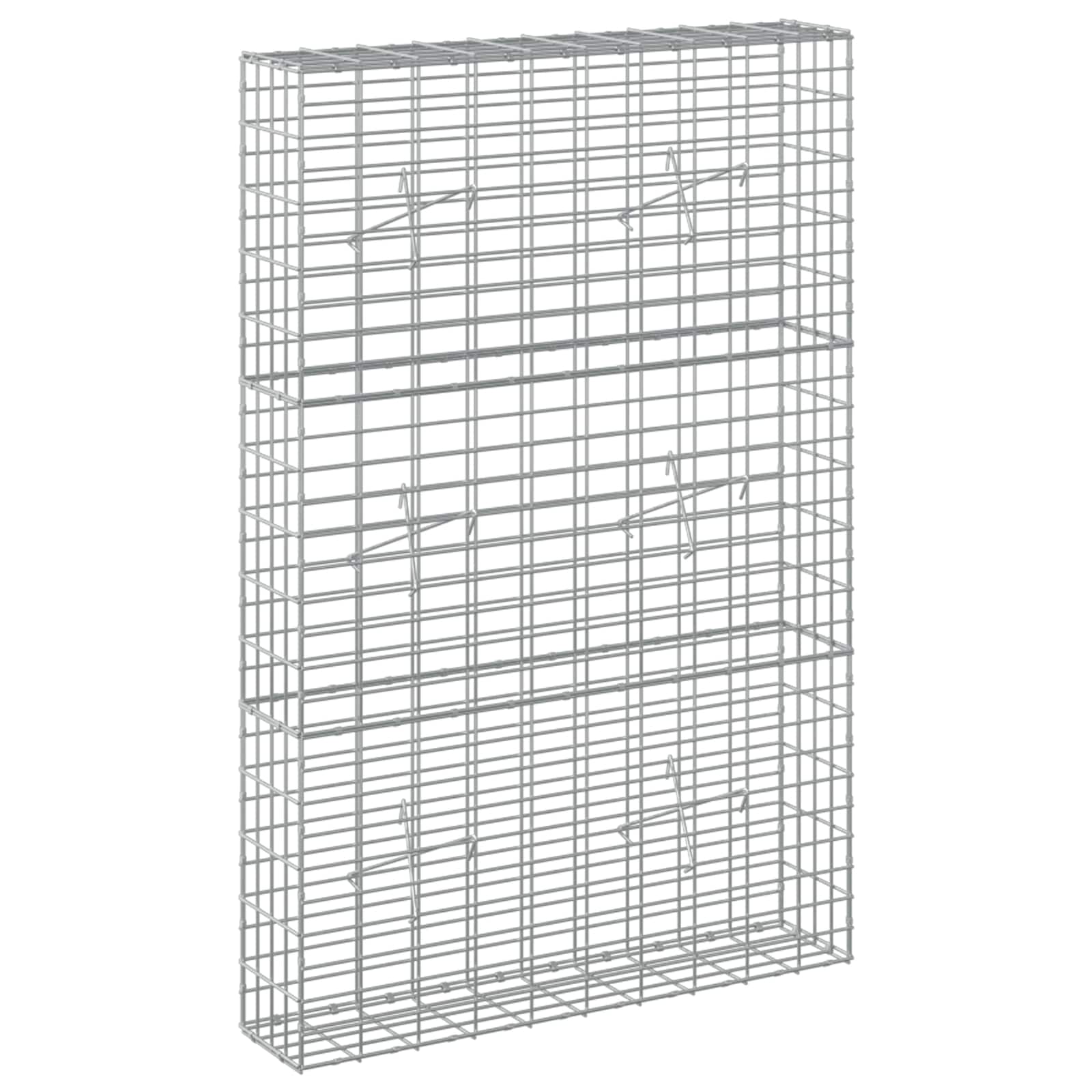Gabione Mit 3,5 Mm Draht Und 5x10 Cm Maschen 100x20x150 Cm Vidaxl