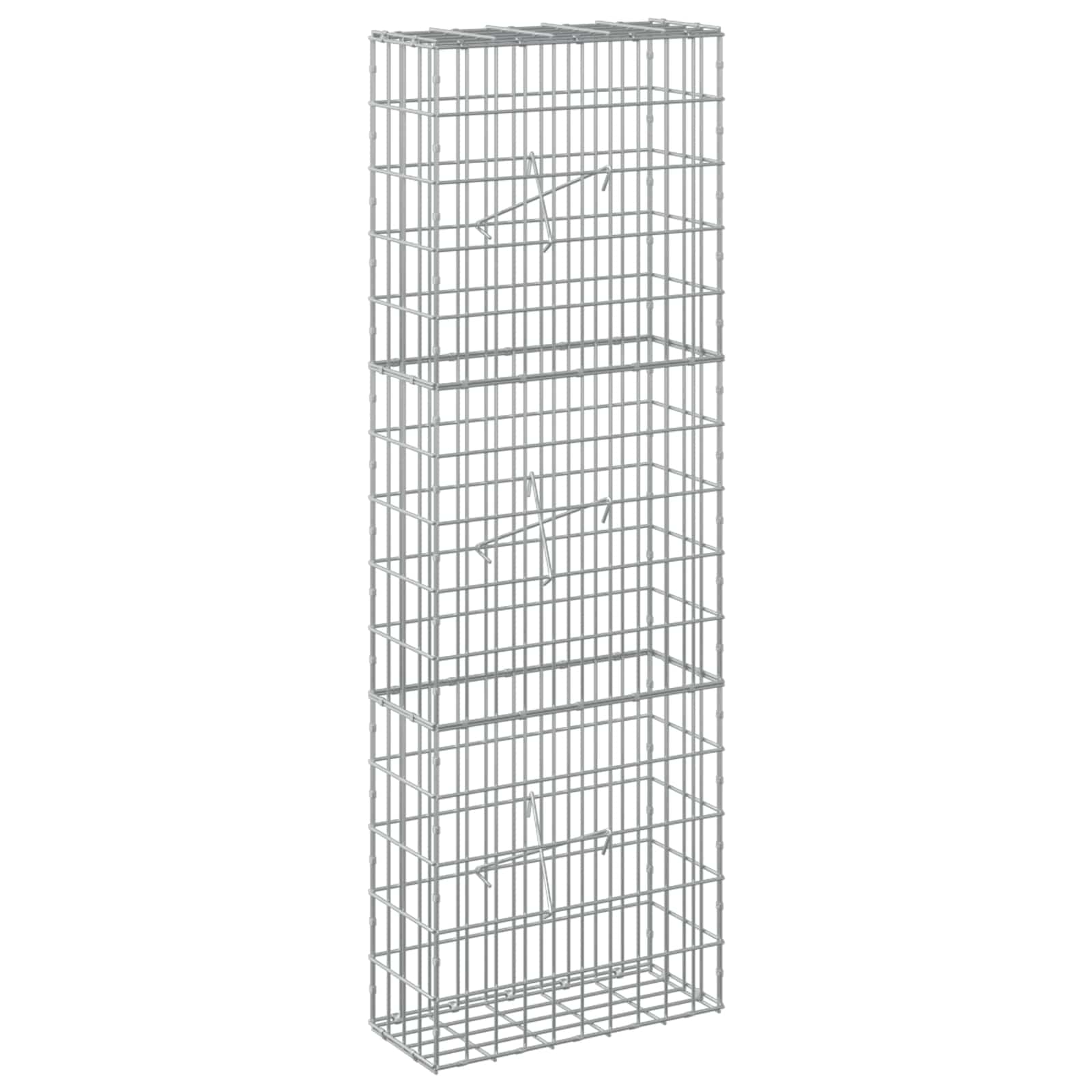 Gabione Mit 3,5 Mm Draht Und 5x10 Cm Maschen 50x20x150 Cm Vidaxl