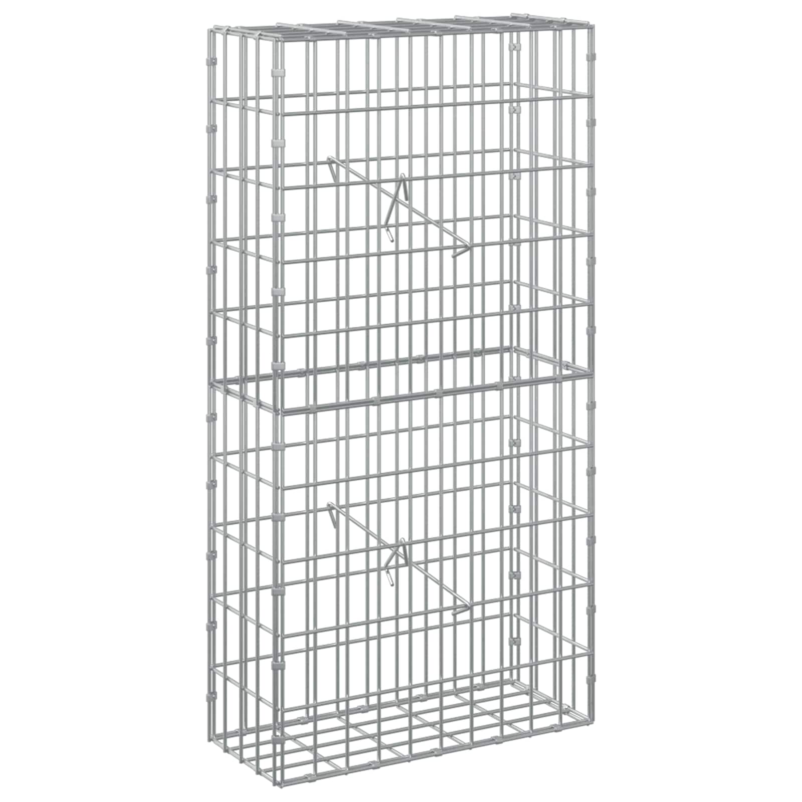 Gabione Mit 3,5 Mm Draht Und 5x10 Cm Maschen 50x20x100 Cm Vidaxl