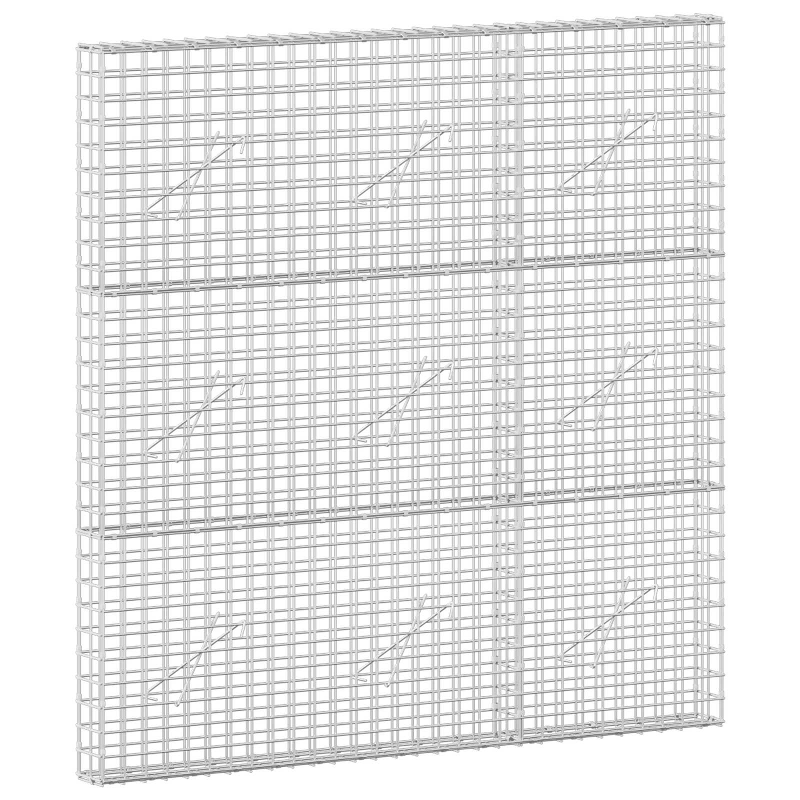 Gabione Mit 3,5 Mm Draht Und 5x5 Cm Maschen 150x10x150 Cm Vidaxl