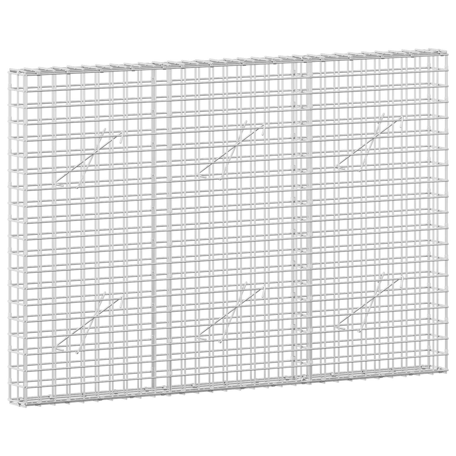 Gabione Mit 3,5 Mm Draht Und 5x5 Cm Maschen 150x10x100 Cm Vidaxl