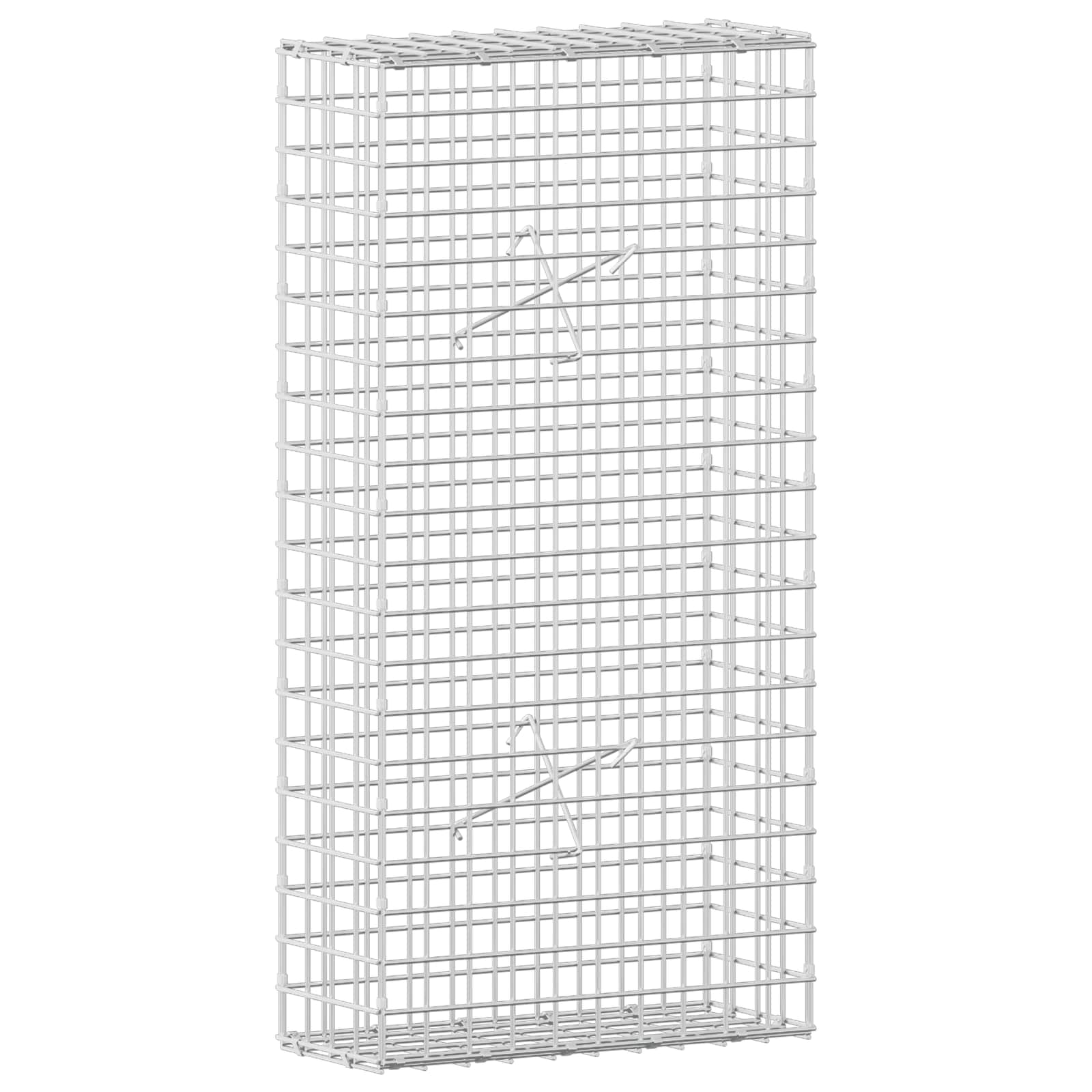 Gabione Mit 3,5 Mm Draht Und 5x5 Cm Maschen 50x20x100 Cm Vidaxl