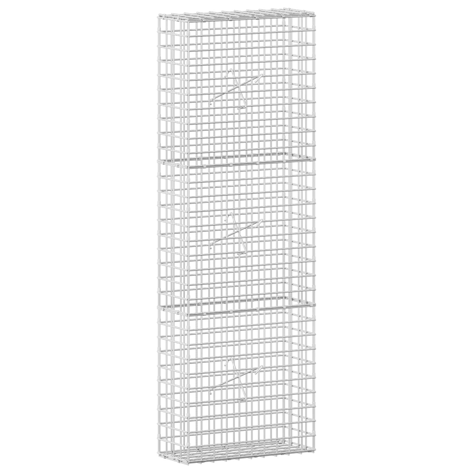 Gabione Mit 3,5 Mm Draht Und 5x5 Cm Maschen 50x20x150 Cm Vidaxl