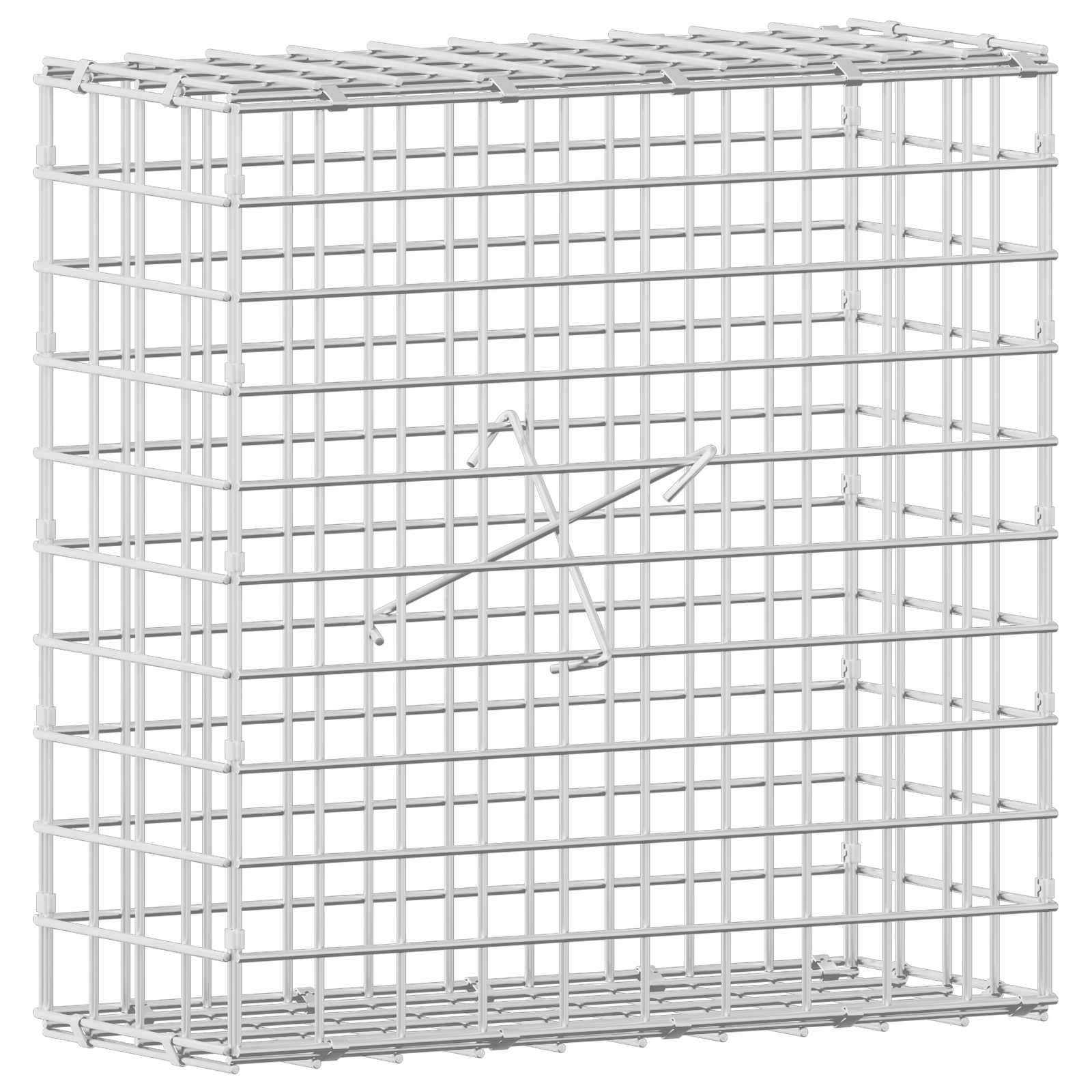 Gabione Mit 3,5 Mm Draht Und 5x5 Cm Maschen 50x20x50 Cm Vidaxl