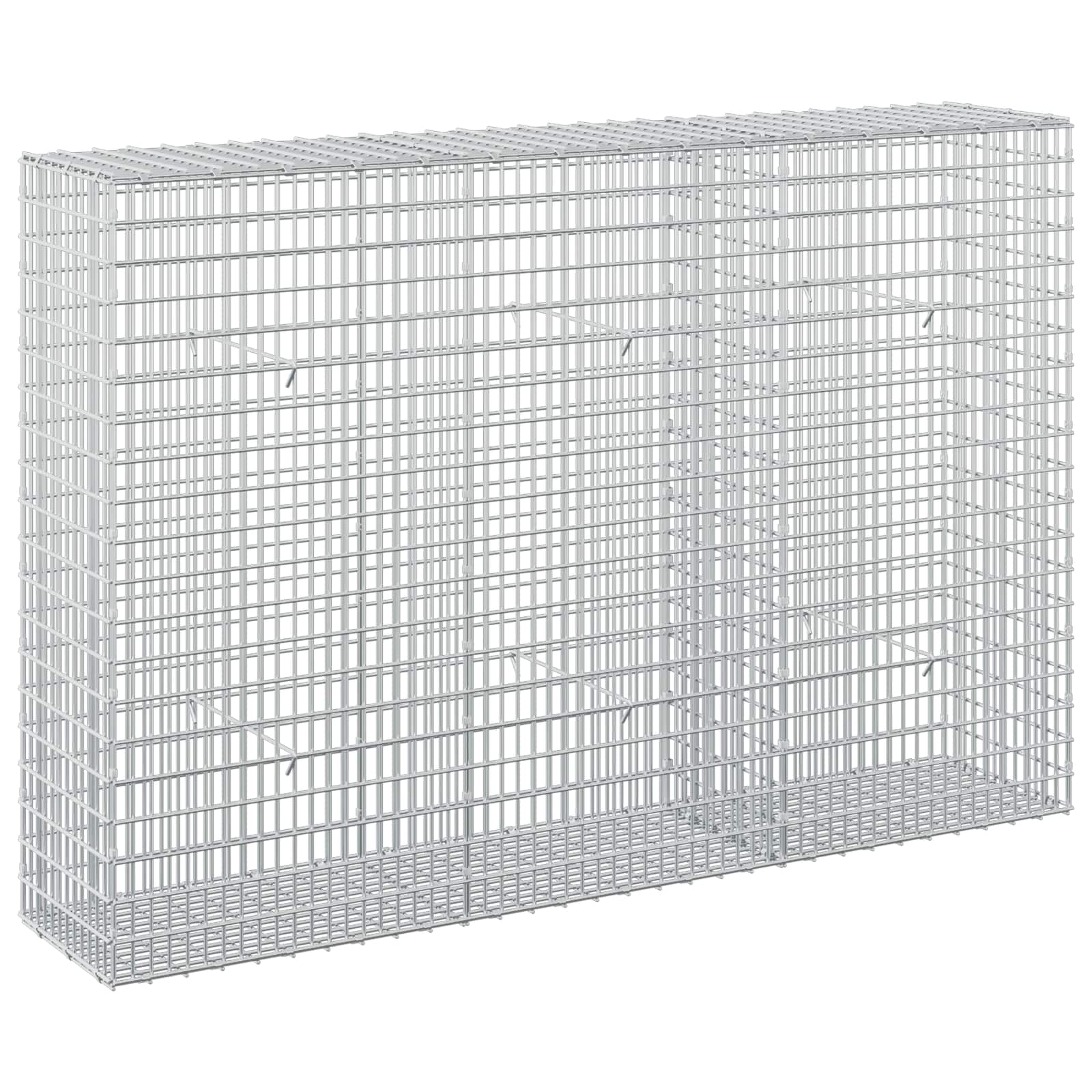 Gabione Mit 3,5 Mm Draht Und 5x2,5 Cm Maschen 150x30x100 Cm Vidaxl