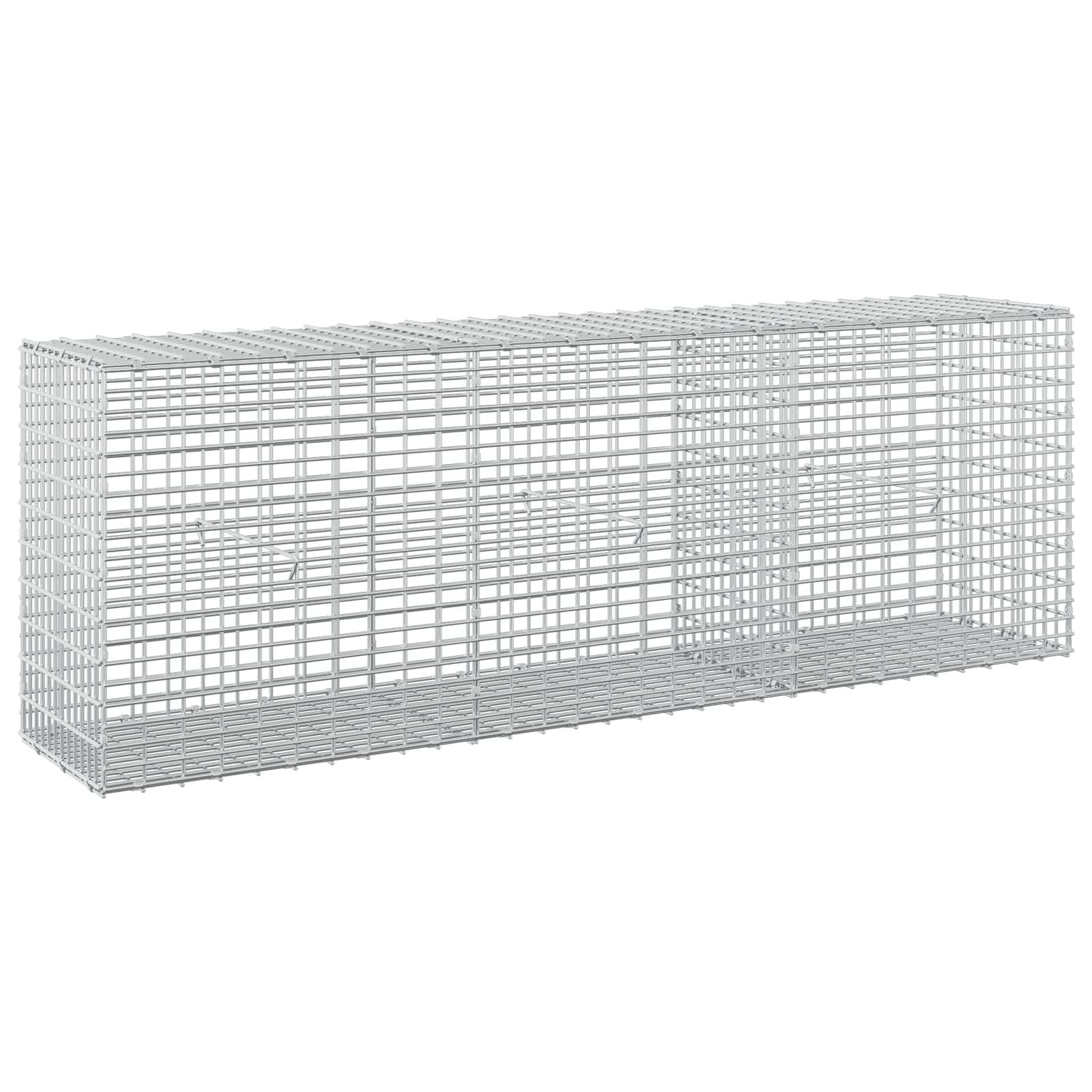 Gabione Mit 3,5 Mm Draht Und 5x2,5 Cm Maschen 150x30x50 Cm Vidaxl