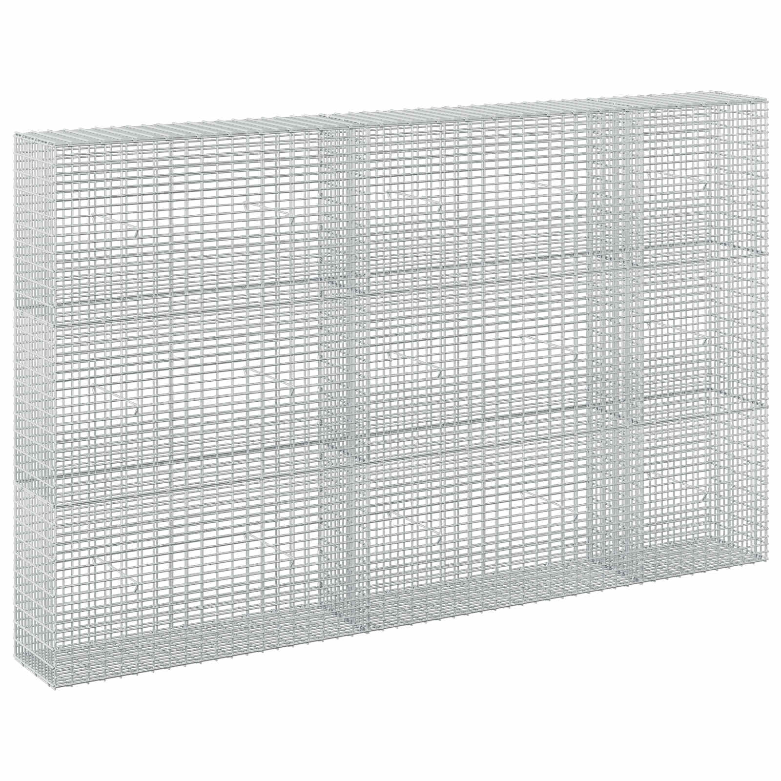 Gabione Mit 3,5 Mm Draht Und 5x2,5 Cm Maschen 250x30x150 Cm Vidaxl