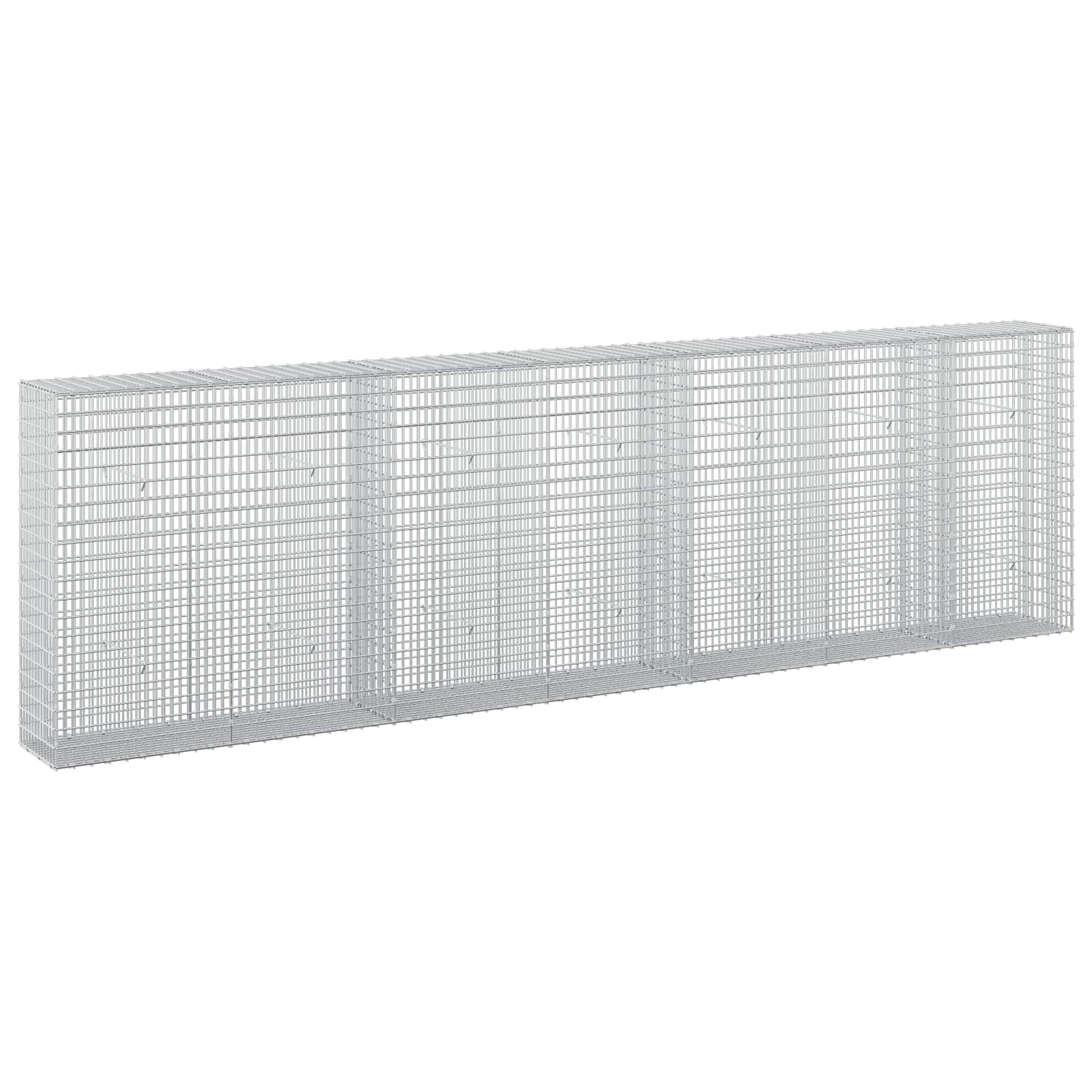 Gabione Mit 3,5 Mm Draht Und 5x2,5 Cm Maschen 350x30x100 Cm Vidaxl